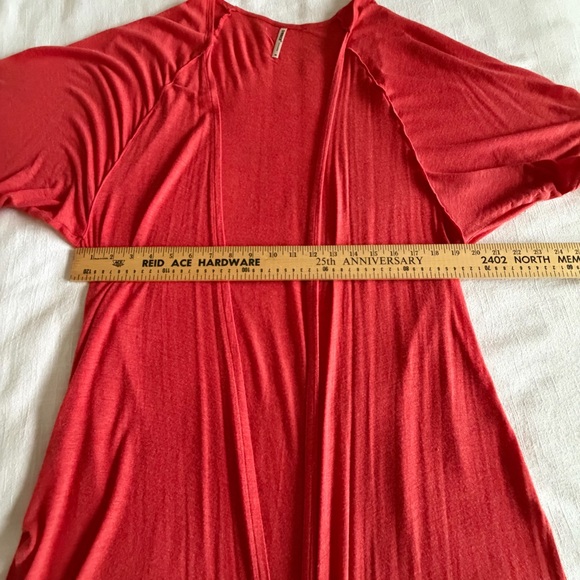 Kimono Coatigan Womens M Long Open Front Lightweight Duster Resort Office Casual - Picture 6 of 9